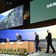 Bild från SEB-stämman i våras. 