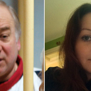 Ex-spionen Sergej Skripal och hans dotter Julia Skripal. Arkivbilder.