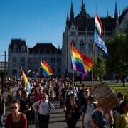Hbtq-parad i Budapest.