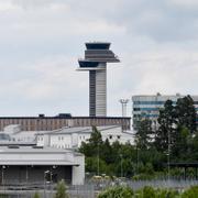 Flygledartornet på  Arlanda flygplats.