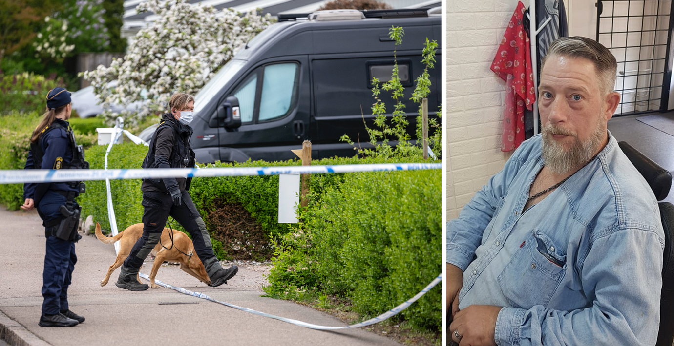 Polisinsats vid dådet.