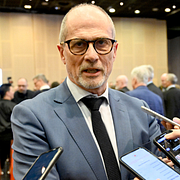 Lars-Christer Olsson och Fifa-toppen Gianni Infantino tillsammans Donald Trump under VM-spelet i år.