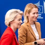 EU-kommissionens ordförande Ursula von der Leyen och EU:s utrikeschef Kaja Kallas.