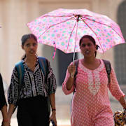 Studenter vid Allahabad-universitetet i Indien.