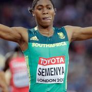 Sydafrikas Caster Semenya vinner guld på 800 meter, London 2017.