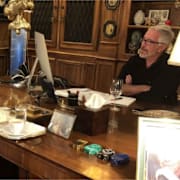 Steve Bannon och Jeffrey Epstein. Bild från det senaste fotosläppet.