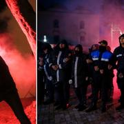 Protesterna i Albanien.