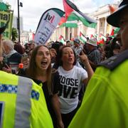 Propalestinska demonstranter i London, juni 2025.
