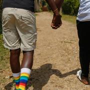 Arkivbild: Homosexuella på flykt i Uganda.