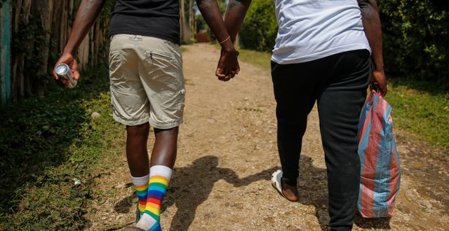 Arkivbild: Homosexuella på flykt i Uganda. Brian Inganga / AP