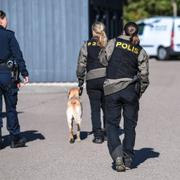 Polis på brottsplatsen