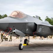 Amerikanska flygplanet Lockheed Martin F-35 Lightning II.