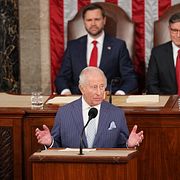 Kung Charles i kongressen.