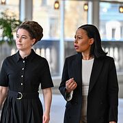 Miljöpartiets språkrör Amanda Lind (MP) och Europaparlamentariker Alice Bah Kuhnke (MP).