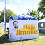 Bild på SD-tält i Almedalen. 