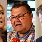 Marine Le Pen, Peter Lundgren, Sebastian Kurz. 