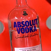En flaska Absolut Vodka
