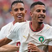 Azzedine Ounahi, till höger, bröt måltorkan.