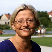  Anna Lindh i Almedalen i Visby på Gotland, 1999.