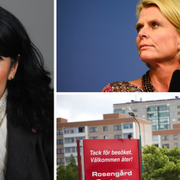 Amineh Kakabaveh till vänster. Åsa Regnér (S) till höger.