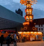 Julmarknad i Ghent i Belgien.  Virginia Mayo / AP