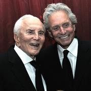 Kirk Douglas med sonen Michael