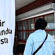 Förtidsröstning i Rinkeby inför riksdagsvalet 2026.