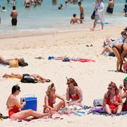 Bondi Beach i Sydney. 