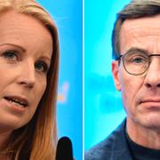 Annie Lööf (C) och Ulf Kristersson (M).