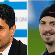 Nasser al-Khelaïfi och Zlatan Ibrahimovic