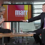 Theresa May intervjuades av BBC:s Andrew Marr på söndagen.