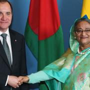 Statsminister Stefan Löfven tog emot Bangladeshs premiärminister H.E. Ms Sheikh Hasina Wajed på Rosenbad. Det var då händelsen inträffade.