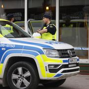 Polis på plats Sandviken.