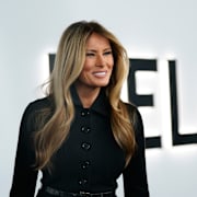 Melania Trump vid premiären 29 januari.