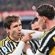 Juventus Federico Chiesa firar efter en match den 15 december. Juventus är ett av de lag som står bakom nya superligan. 