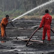 Brandbekämpning i Nigeria.