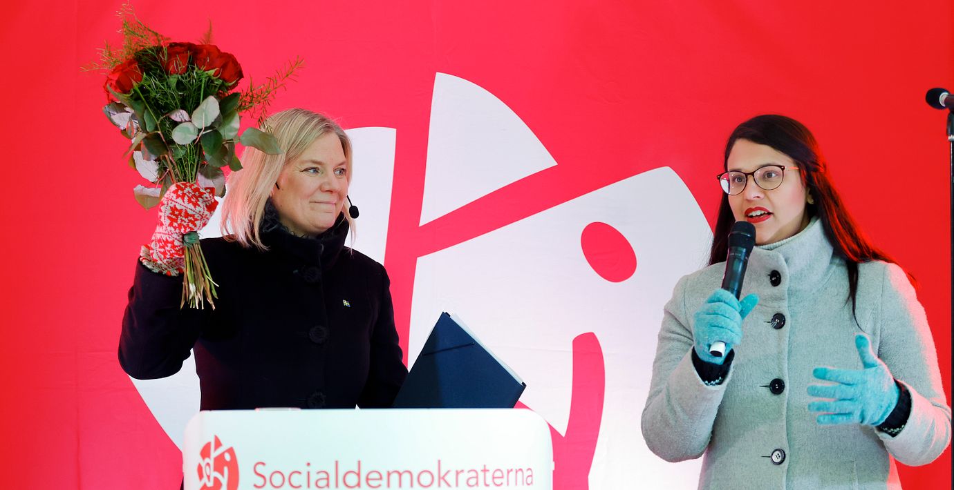 Magdalena Andersson och Sara Kukka-Salam.