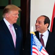 Egyptens president Abd al-Fattah al-Sisi och USA:s president Donald Trump. 