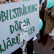 Arkivbild: Elallergiker demonstrerar i Stockholm