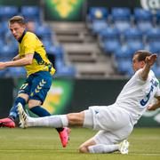 Bild från matchen mellan FC Köpenhamn och Brøndby IF 7 juli/Arkivbild