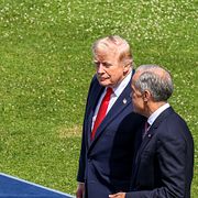 Donald Trump och Mark Carney.