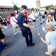 Polis i prideparaden 2025.