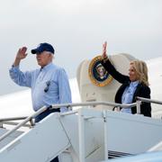 Joe och Jill Biden i lördags.