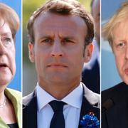 Angela Merkel/Emmanuel Macron/Boris Johnson.