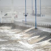 Bild från stormen i Tyskland.