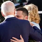 Joe Biden och Volodymyr Zelenskyj. Patrick Semansky / AP