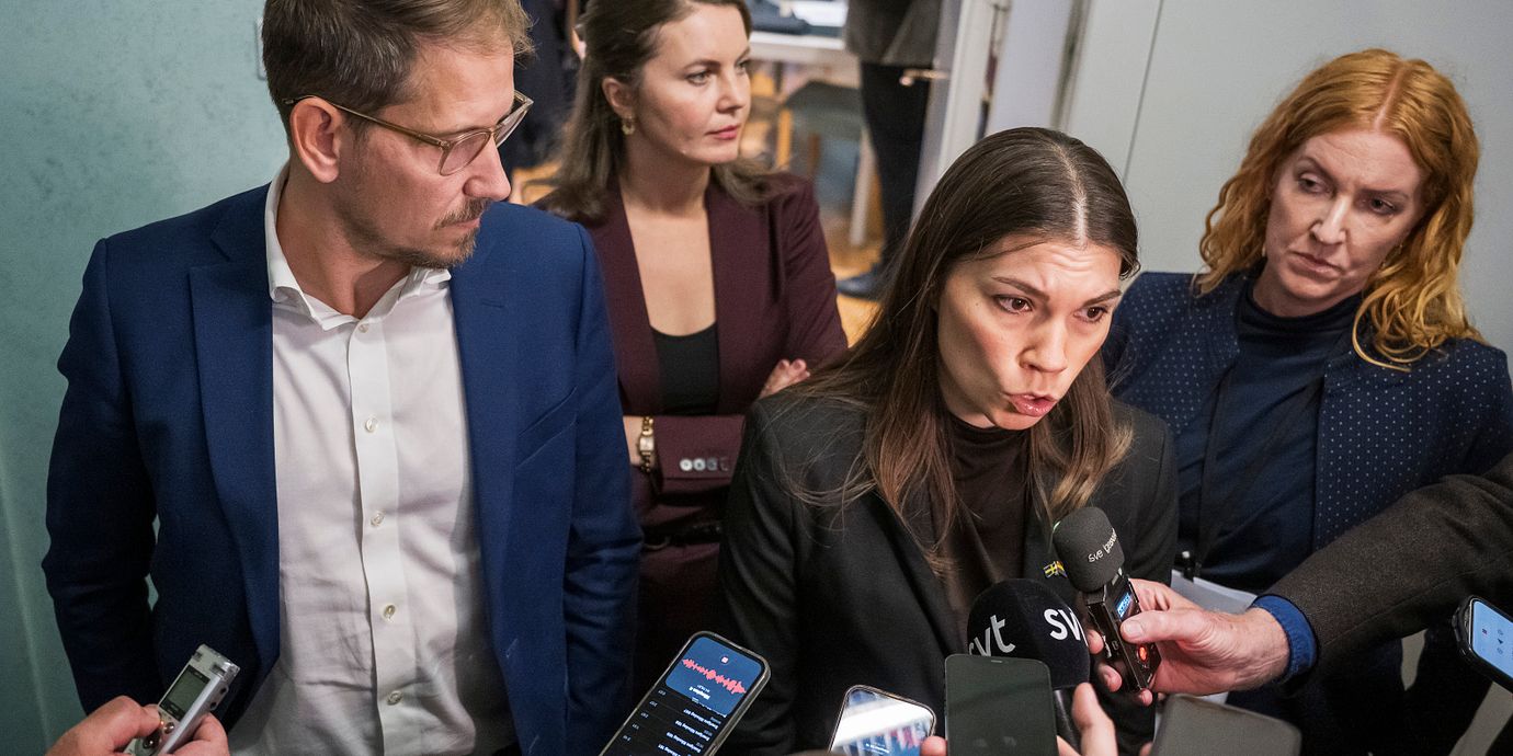 Företrädare för de rödgröna partierna i riksdagens socialförsäkringsutskott.