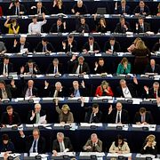 Omröstning i EU-parlamentet. Arkivbild från 2014.