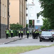 Poliser i Linköping. 