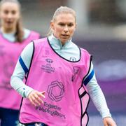 Jonna Andersson i Chelsea-tröjan. 